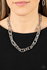 Tough Call - Silver Necklace - Paparazzi Accessories