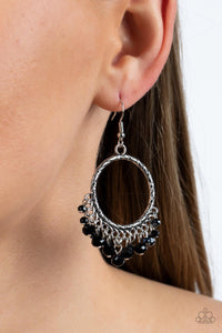 As if by Magic - Black Earrings - Paparazzi Accessories
