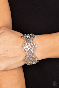 Baroque Bouquet - Silver Bracelet - Paparazzi Accessories
