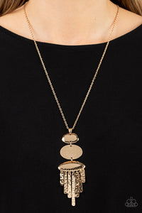 After the ARTIFACT - Gold Necklace - Paparazzi Accessories