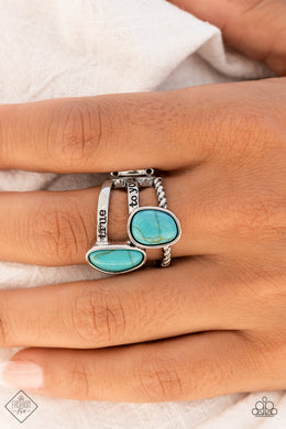 True to You - Blue Ring - Paparazzi Accessories