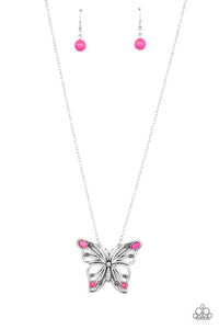 badlands-butterfly-pink-necklace-paparazzi-accessories