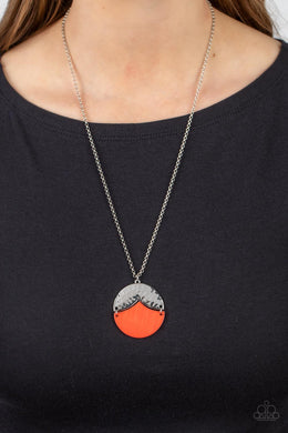Seaside Sabbatical - Orange Necklace - Paparazzi Accessories