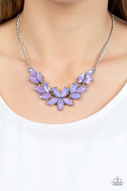 Ethereal Efflorescence - Purple Necklace - Paparazzi Accessories