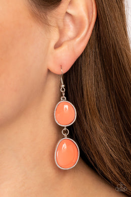 Mediterranean Myth - Orange Earrings - Paparazzi Accessories
