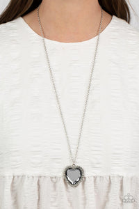 Prismatically Twitterpated - Silver Necklace - Paparazzi Accessories