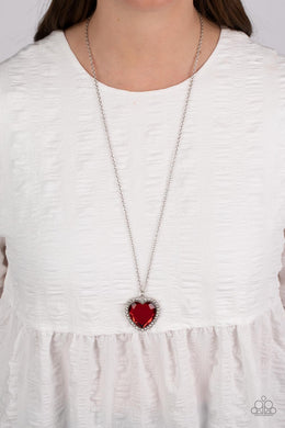 Prismatically Twitterpated - Red Necklace - Paparazzi Accessories