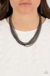 Free to CHAINge My Mind - Black Necklace - Paparazzi Accessories