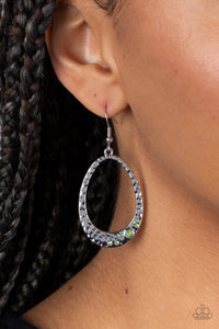 Seafoam Shimmer - Green Earrings - Paparazzi Accessories