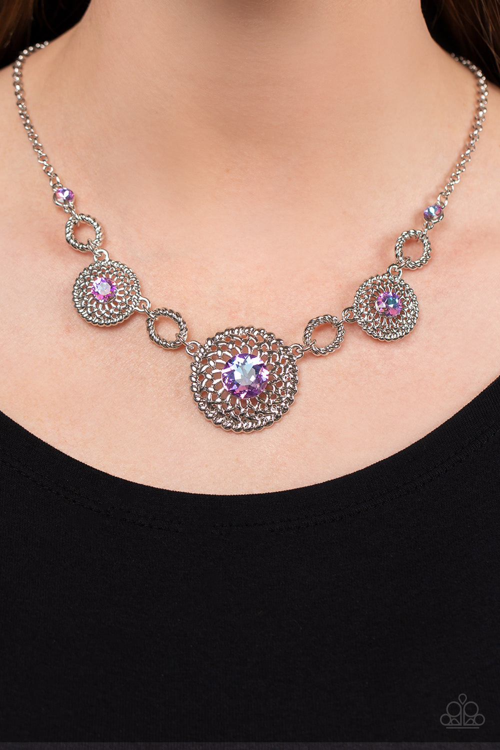 Cosmic Cosmos - Purple Necklace - Paparazzi Accessories