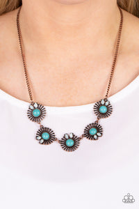 Fully Solar-Powered - Copper Necklace - Paparazzi Accessories