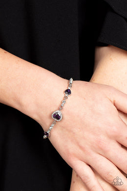 Amor Actually - Purple Bracelet - Paparazzi Accessories