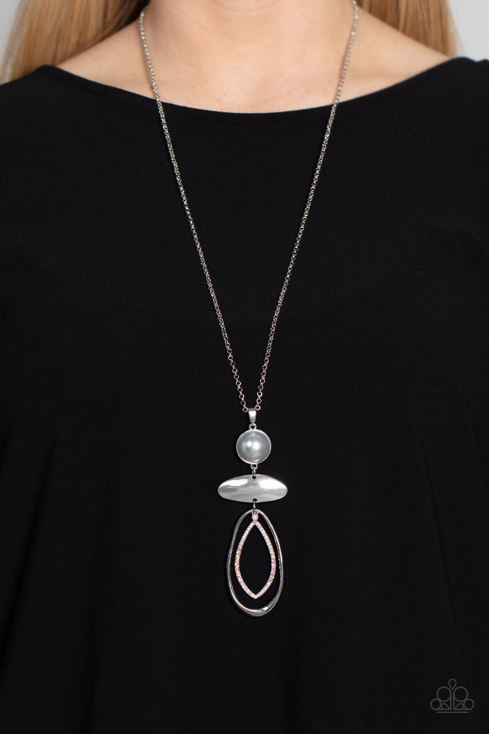 Modern Day Demure - Silver Necklace - Paparazzi Accessories