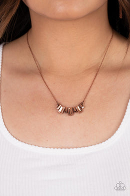 Hype Girl Glamour - Copper Necklace - Paparazzi Accessories