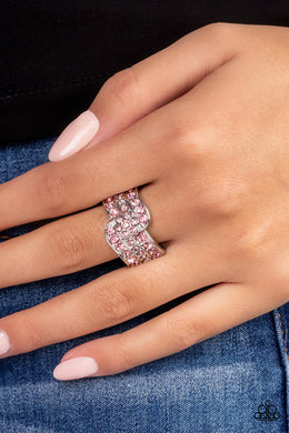No Flowers Barred - Pink Ring - Paparazzi Accessories