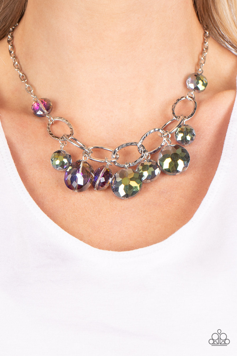 Rhinestone River - Multi Necklace - Paparazzi Accessories