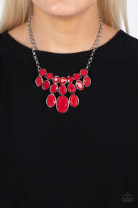 Delectable Daydream - Red Necklace - Paparazzi Accessories