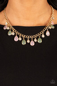 Frosted and Framed - Multi Necklace - Paparazzi Accessories