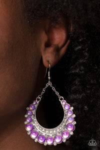 Bubbly Bling - Purple Earrings - Paparazzi Accessories