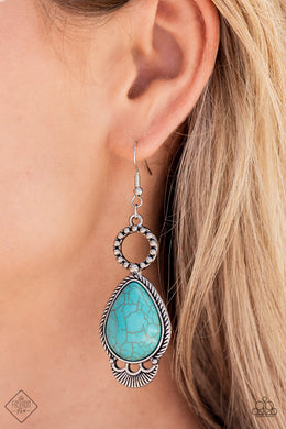 River Cruzin’ - Blue Earrings - Paparazzi Accessories