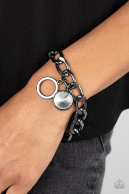 Unyielding Roar - Black Bracelet - Paparazzi Accessories