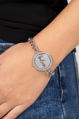 Hope and Faith - Silver Bracelet - Paparazzi Accessories
