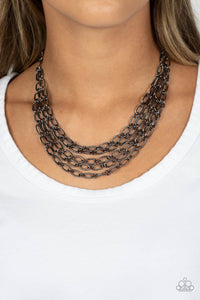 House of CHAIN - Black Necklace - Paparazzi Accessories