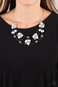 Snow Angels - White Necklace - Paparazzi Accessories