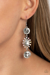 Magical Melodrama - White Earrings - Paparazzi Accessories