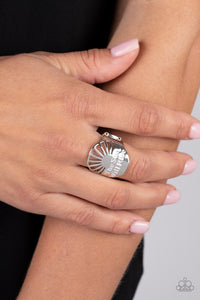 The Dawn After Tomorrow - White Ring - Paparazzi Accessories