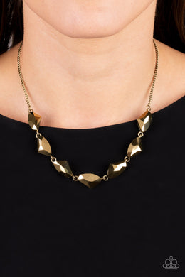 Raw Rapture - Brass Necklace - Paparazzi Accessories