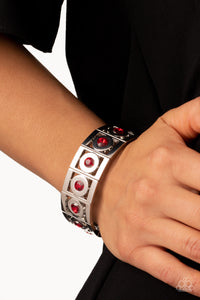 Stretch of Drama - Red Bracelet - Paparazzi Accessories