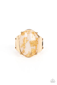 gold-leaf-glam-white-ring-paparazzi-accessories
