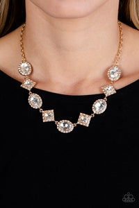 Diamond of the Season - Gold Necklace - Paparazzi Accessories