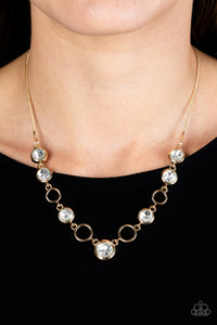 Elegantly Elite - Gold Necklace - Paparazzi Accessories