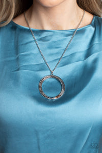 Encrusted Elegance - Silver Necklace - Paparazzi Accessories