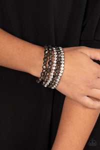 Top Notch Twinkle - Black Bracelet - Paparazzi Accessories