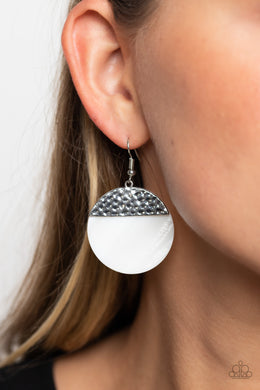 SHELL Out - White Earrings - Paparazzi Accessories