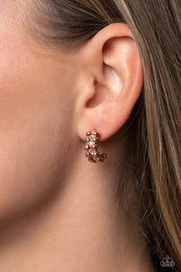 Bubbling Beauty - Copper Earrings - Paparazzi Accessories
