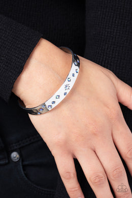 Starburst Shimmer - Blue Bracelet - Paparazzi Accessories