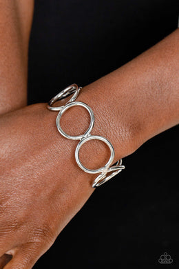 Socialite Sheen - Silver Bracelet - Paparazzi Accessories