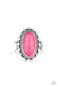 Mineral Movement - Pink Ring - Paparazzi Accessories - Sassysblingandthings