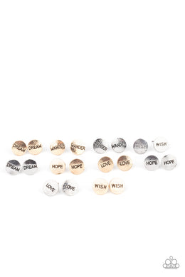 Starlet Shimmer - Kids Earrings P5SS-MTXX-338XX - Paparazzi Accessories
