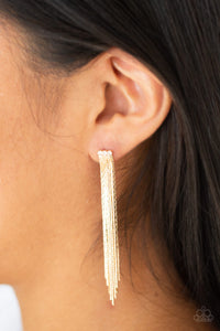 Night At The Oscars - Gold Earrings - Paparazzi Accessories