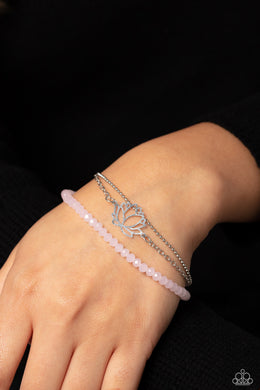 A LOTUS Like This - Pink Bracelet - Paparazzi Accessories