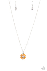 daisy-diva-orange-necklace-paparazzi-accessories