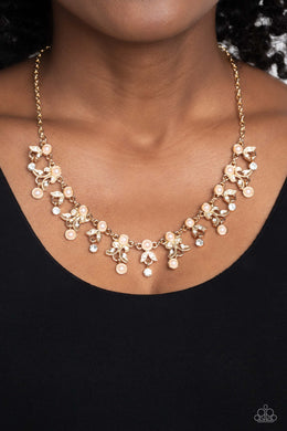 Garden Princess - Gold Necklace - Paparazzi Accessories