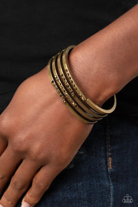 Labyrinth Lure - Brass Bracelet - Paparazzi Accessories