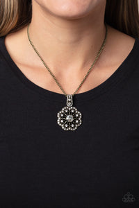 Bewitching Brilliance - Brass Necklace - Paparazzi Accessories