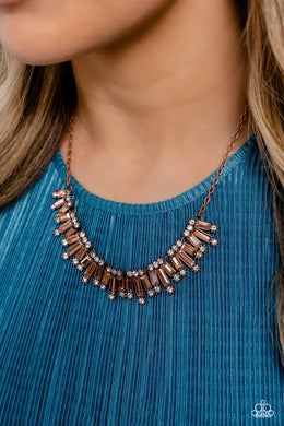 Sunburst Season - Copper Necklace - Paparazzi Accessories